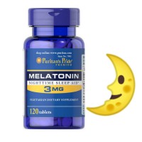 Мелатонин, лучшие таблетки для сна, бессонницы, 3 мг. 120 шт.