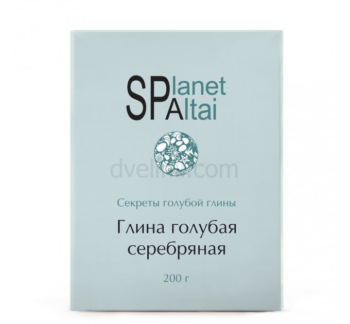Целебная голубая глина Серебряная Planet SPA Altai, 200 г